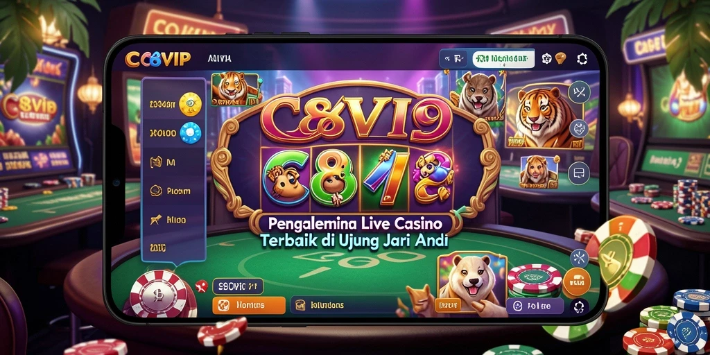 Tampilan gameplay C8VIP yang menarik dan menegangkan di Live Casino.