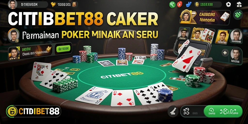 Tampilan gameplay poker di CITIBET88 yang seru dan menarik.