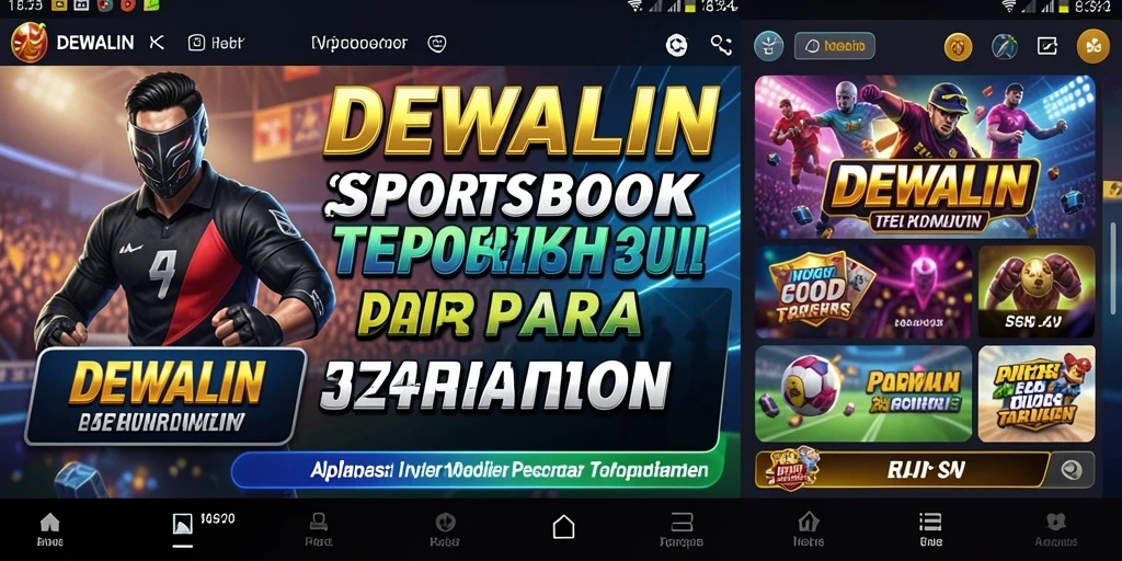 Tampilan menarik dalam gameplay DEWALIN saat memasang taruhan Sportsbook.