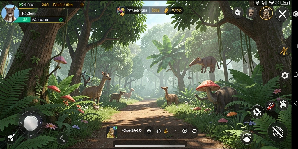 Tampilan gameplay POHONEMAS33 yang santai dan indah.