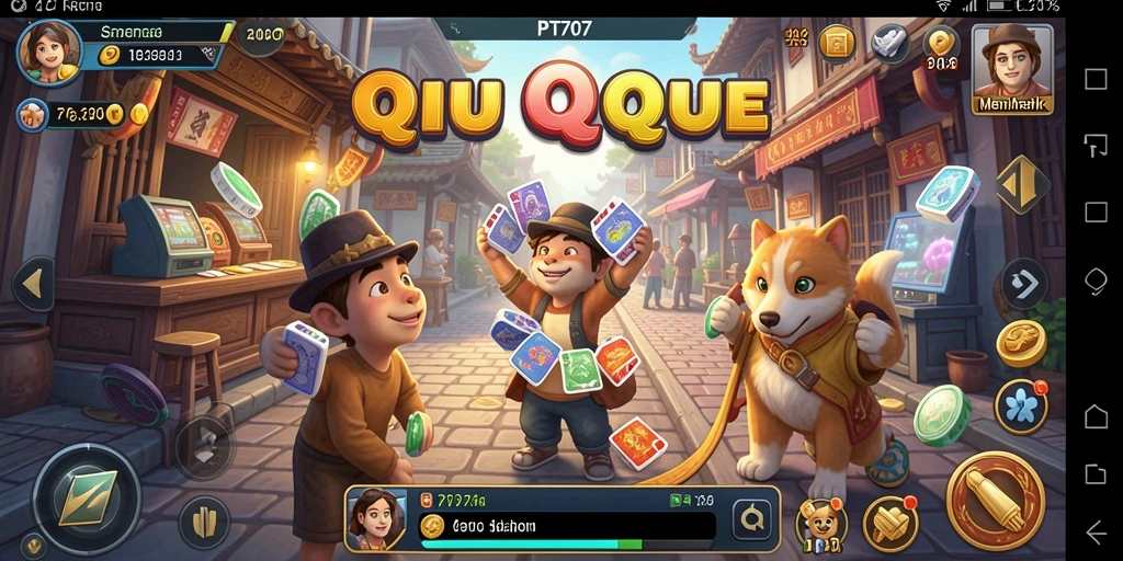 Gameplay seru QiuQiu di PT707, penuh dengan strategi.